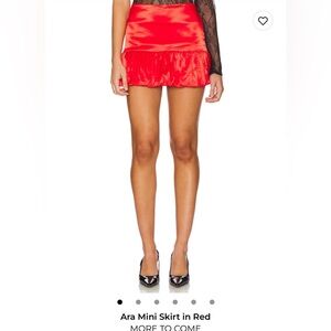 Ara Mini Skirt in Red